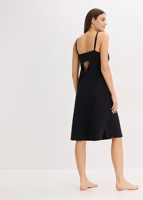 Nuisette &agrave; bretelles fines avec d&eacute;collet&eacute; orn&eacute; de dentelle, bonprix