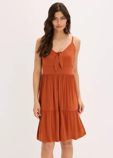 Trägerkleid mit Knotendetail, bonprix