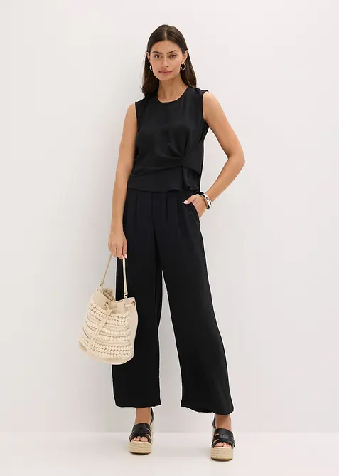 Blouse sans manches nouée sur le côté, bonprix