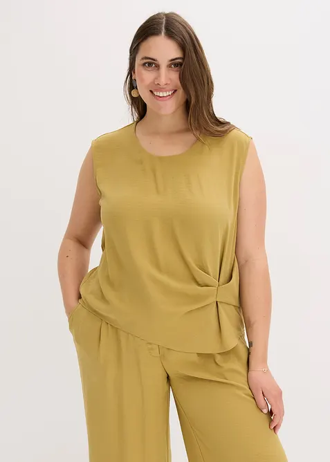 Blouse sans manches nouée sur le côté, bonprix
