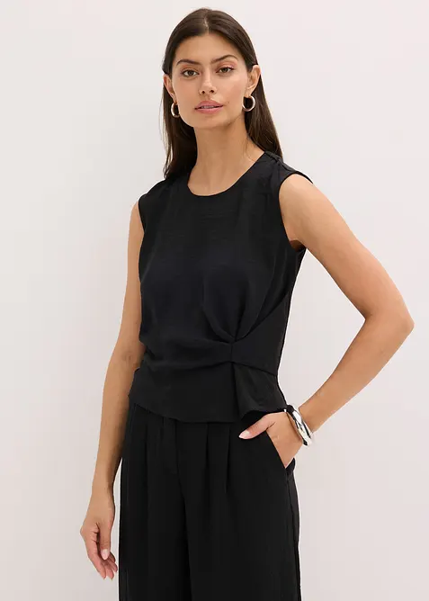Blouse sans manches nouée sur le côté, bonprix