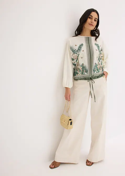 T-shirt tunique imprim&eacute;, bonprix