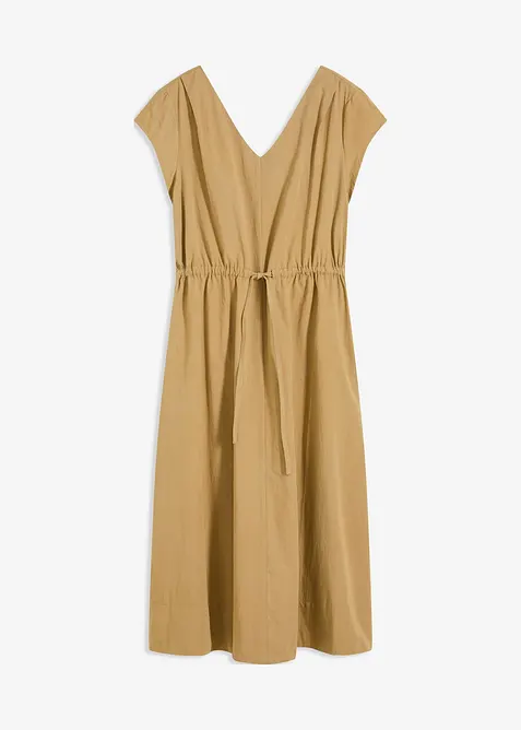 Baumwoll-Popeline Kleid mit variablem Zugband, bonprix