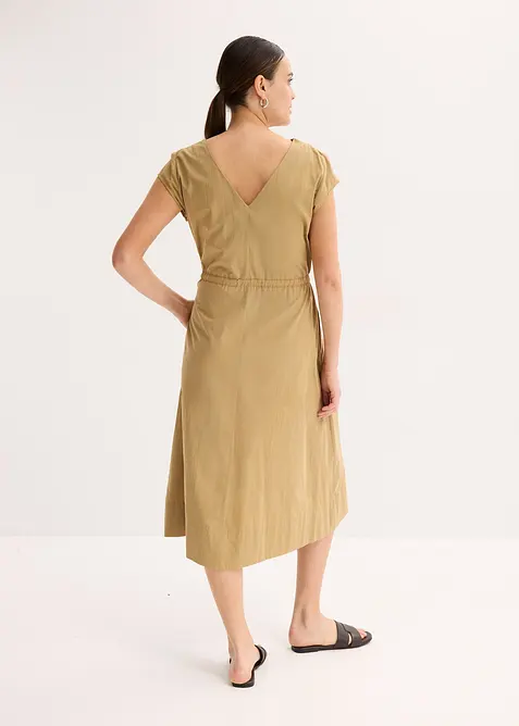 Baumwoll-Popeline Kleid mit variablem Zugband, bonprix