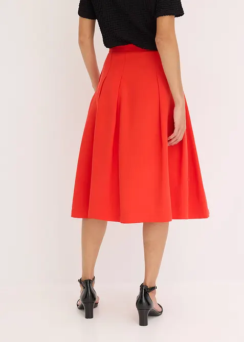 Faltenrock aus softem Viskosemix, bonprix