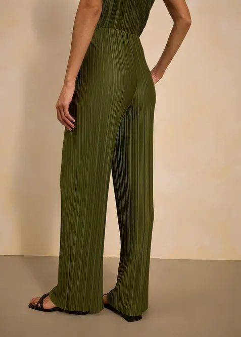 Jersey-Hose mit Plissee, bonprix