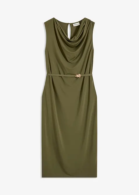 Robe en jersey avec ceinture (ens. 2 pces), bonprix