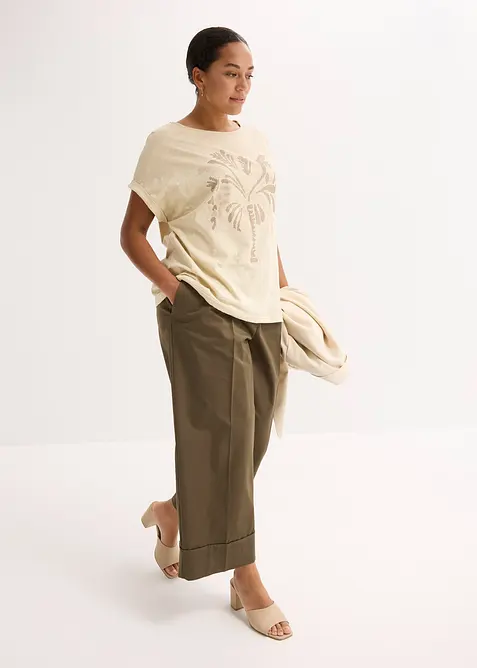 Shirt aus Baumwolle mit Nietenapplikation, bonprix