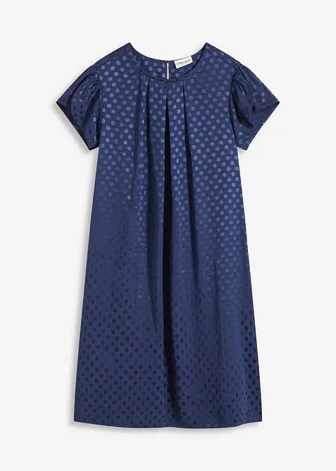 Jaquard-Kleid mit eingelegten falten, bonprix