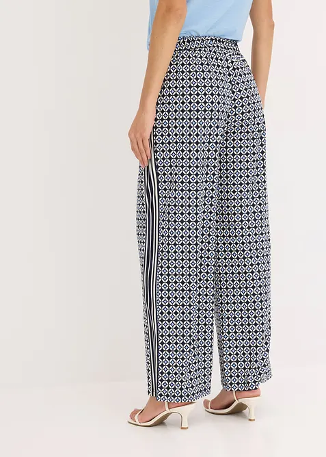 Pantalon en jersey au motif minimaliste, bonprix