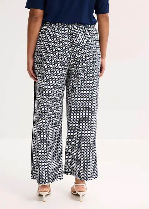 Pantalon en jersey au motif minimaliste, bonprix