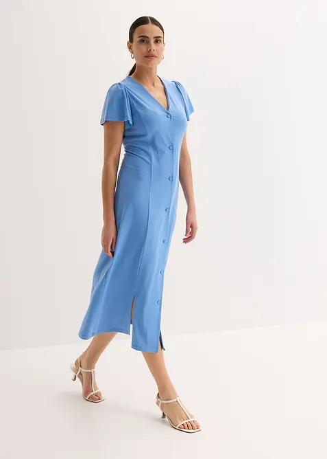 Robe fendue en jersey, bonprix