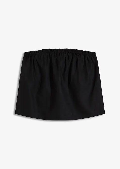 Blusentop mit Leinenanteil, bonprix