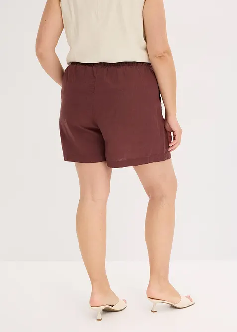 Short en lin mélangé, bonprix