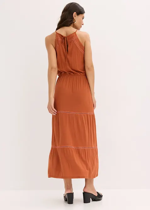 Maxikleid mit Crochet-Eins&auml;tzen, bonprix