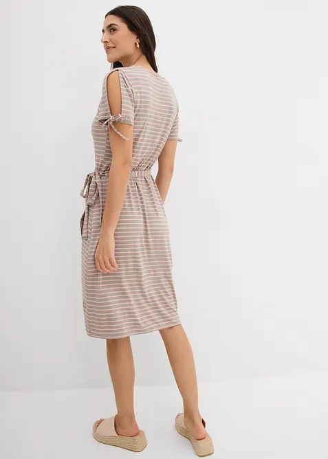 Robe portefeuille en mélange viscose-élasthanne fluide, bonprix