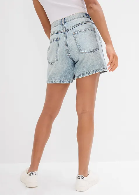Short en jean taille mi-haute, peu extensible, bonprix