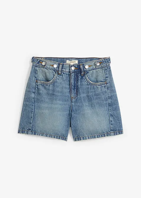 Short en jean taille mi-haute, peu extensible, bonprix