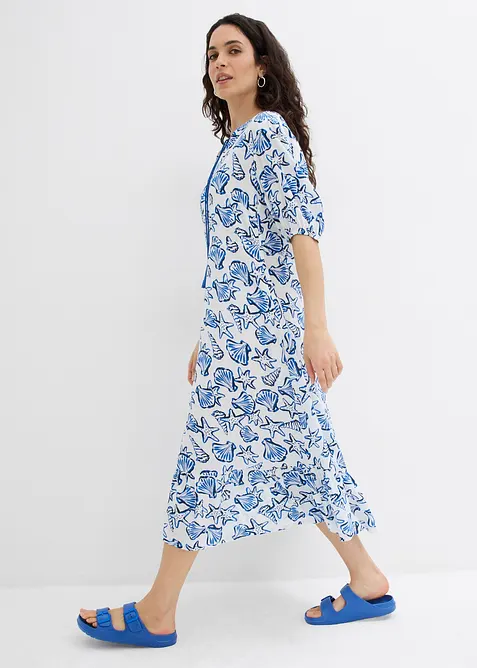 Robe ample en viscose froissée, bonprix