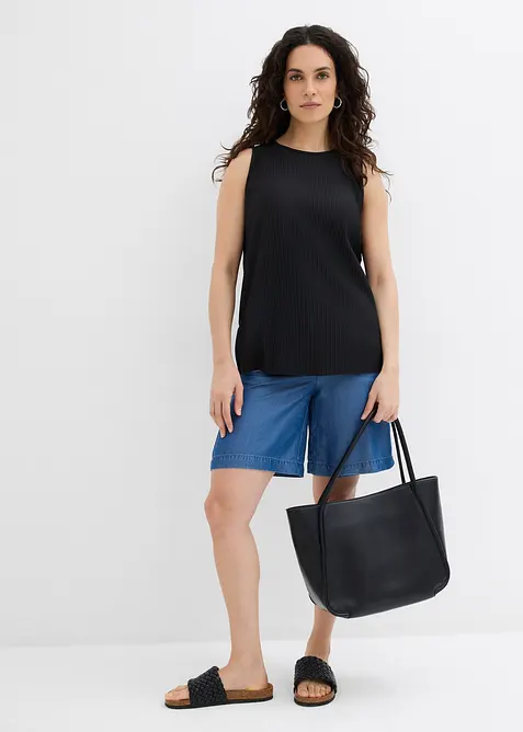 Schlupf-Shorts aus Lyocell, bonprix