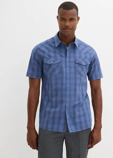 Kurzarmhemd aus reiner Baumwolle, bonprix