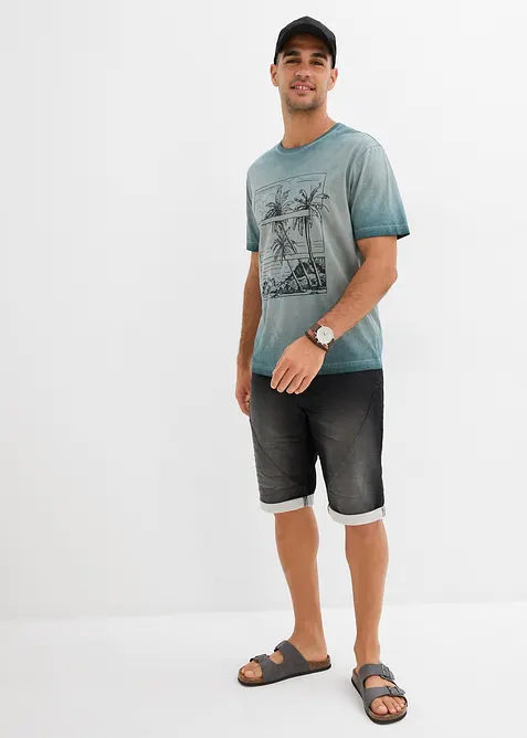 T-Shirt in gewaschener Optik aus Bio-Baumwolle, bonprix