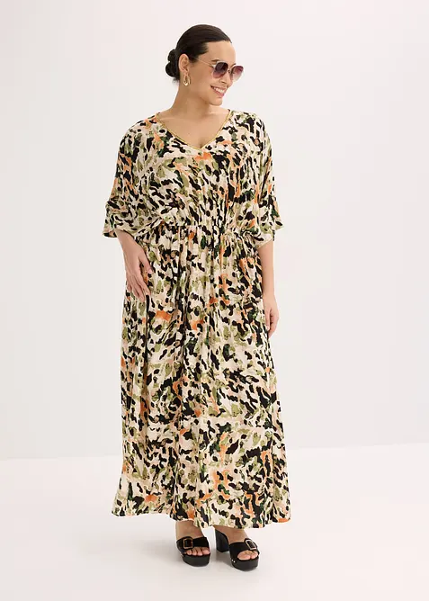 Robe longue en viscose fluide avec application de sequins, bonprix