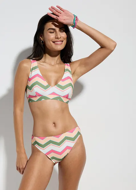 Bikini (ens. 2 pces) avec brassière à col V, bonprix