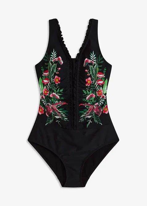 Maillot 1 pièce sculptant, maintien modéré, bonprix