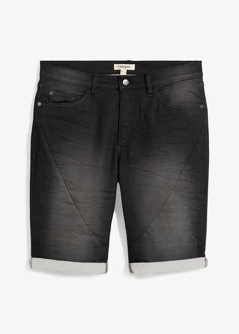 Bermuda en molleton effet jean, loose, bonprix