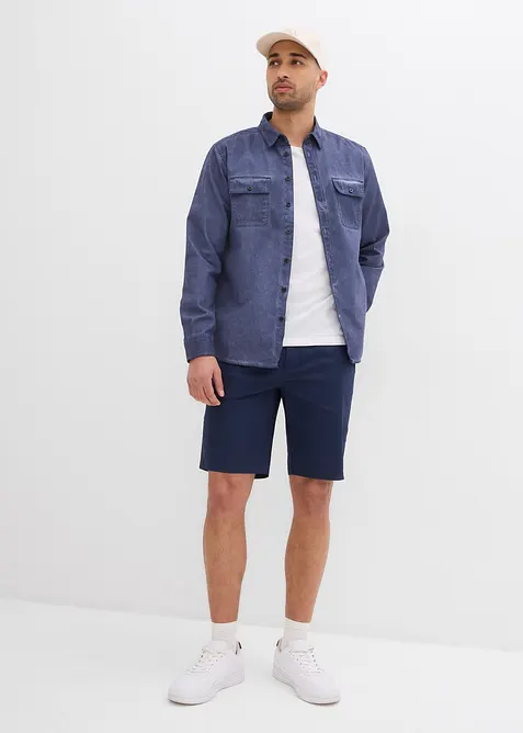 Lot de 2 bermudas chino extensibles, regular, bonprix