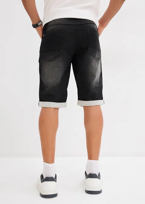 Bermuda en molleton effet jean, loose, bonprix