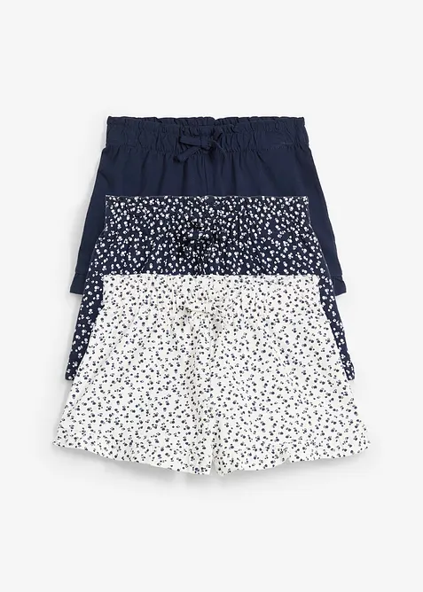Lot de 3 shorts en jersey 100% coton, bonprix