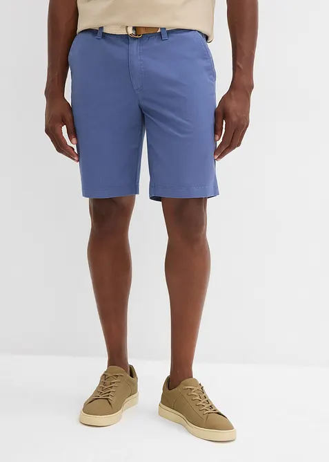 Stretch-Bermuda mit G&uuml;rtel, Regular Fit, bonprix