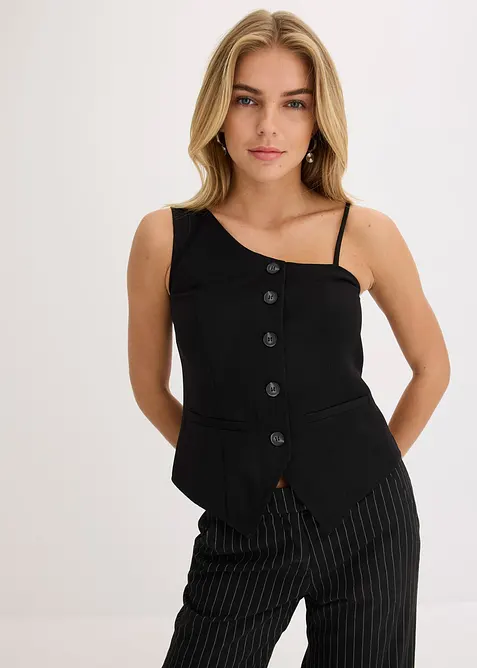 Weste mit Knopfleiste, bonprix