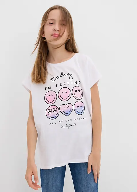 Smiley Shirt aus reiner Baumwolle, SmileyWorld