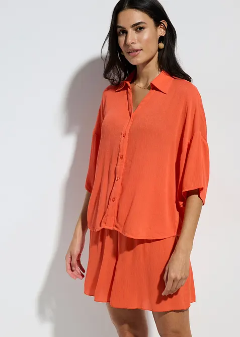 Chemisier court de plage en viscose fluide, bonprix