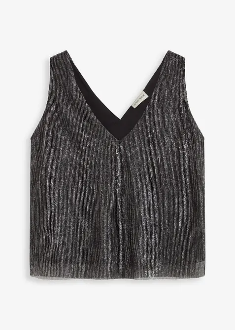Crop top au décolleté plongeant, bonprix