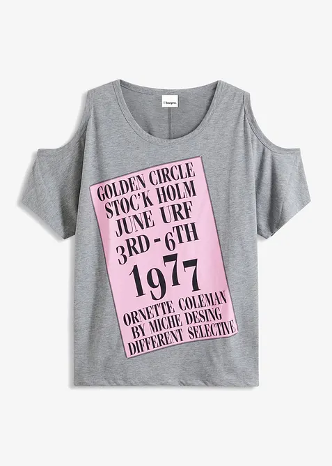 T-shirt avec découpes, bonprix