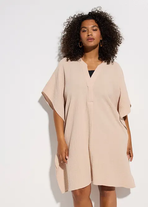 Tunique de plage en gaze de coton, bonprix