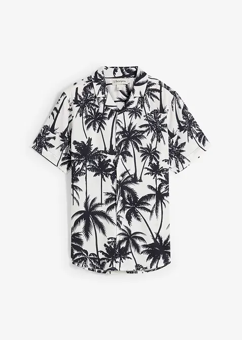 Chemise manches courtes en viscose douce, bonprix