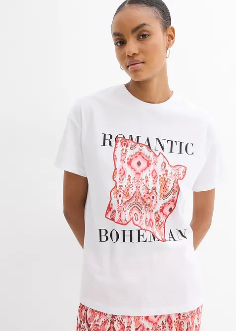 T-Shirt aus reiner Baumwolle, bonprix