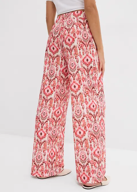 Schlupfhose aus strukturiertem Crêpe, bonprix