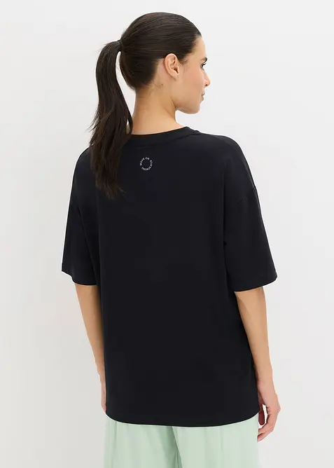 T-shirt de sport oversize avec coton, séchage rapide, bonprix