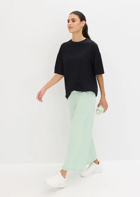 T-shirt de sport oversize avec coton, séchage rapide, bonprix