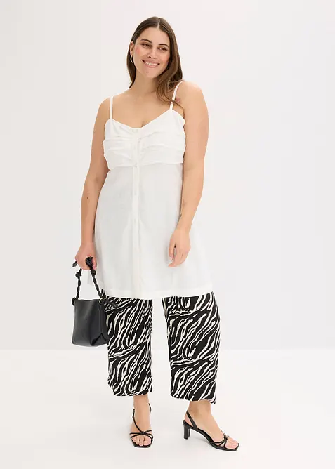 Longue blouse sans manches en viscose, bonprix