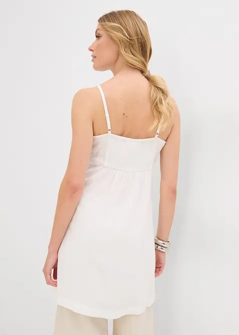 Longue blouse sans manches en viscose, bonprix