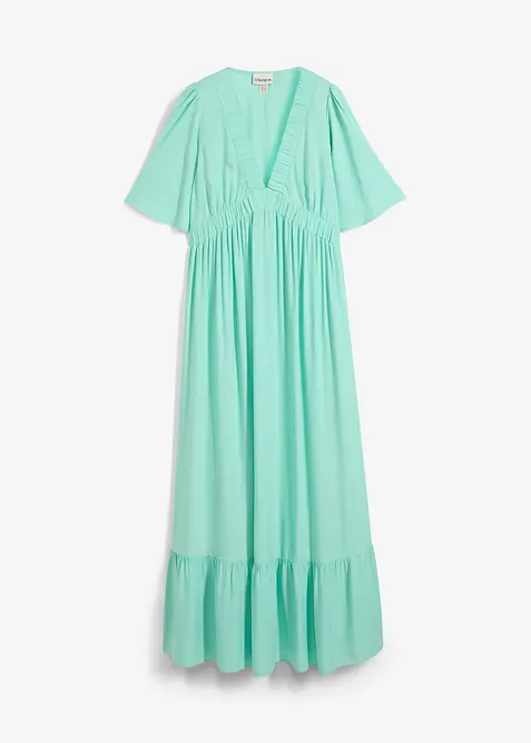 Maxi-Stufenkleid aus fließender Viskose, bonprix