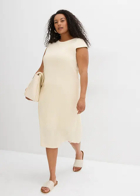 Robe midi aspect maille, bonprix