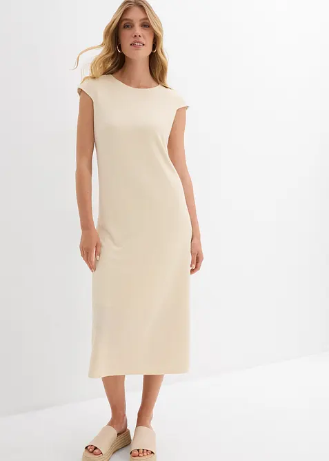 Robe midi aspect maille, bonprix